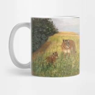 Lioness and Cubs Mug